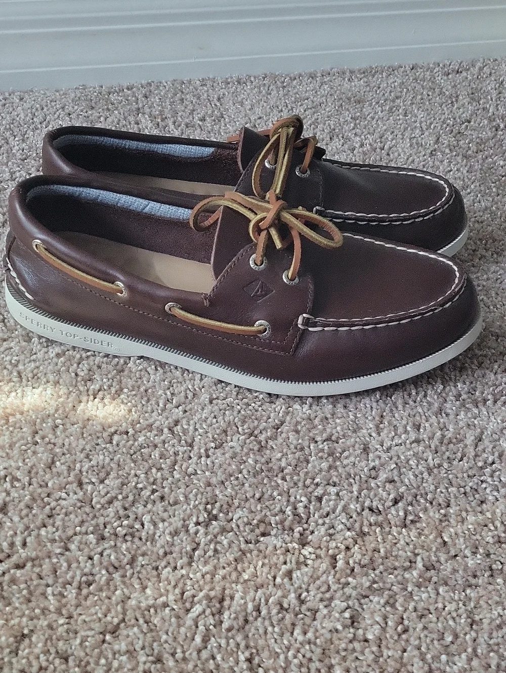 Sperry's Men's Brown Leather Boat Shoes